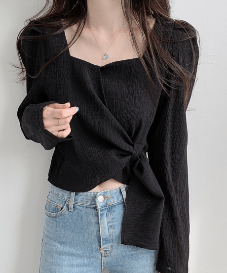 wrap tie top / 3color　hm2895
