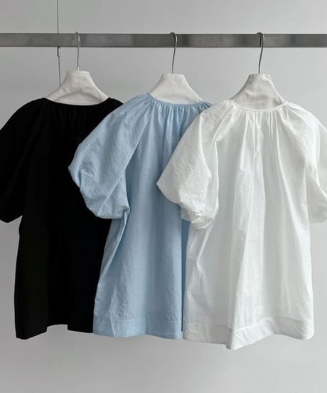 back ribbon blouse / 3color　hm2404