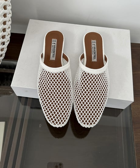 fishnet design flat sandal / 3color　hm2244