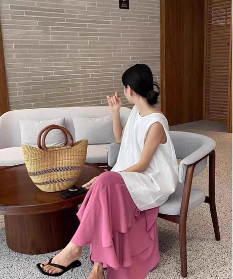 chic backless top / 4color　hm2476