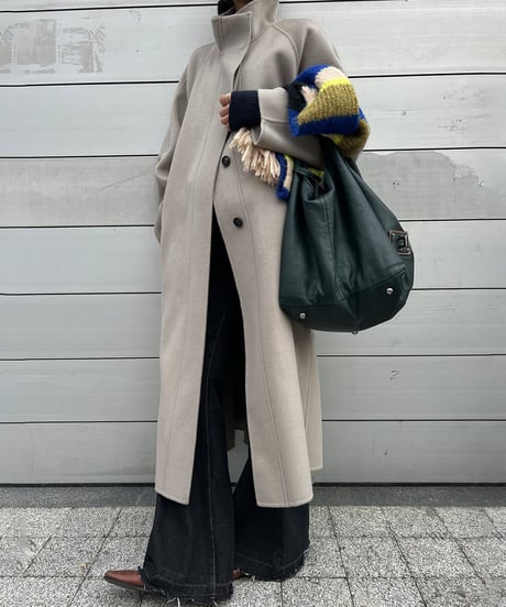 【wool100%】wool long coat / 2color　hm1785