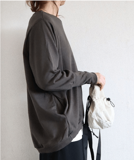 long ribbed sweatshirt  / 19color　hm2641