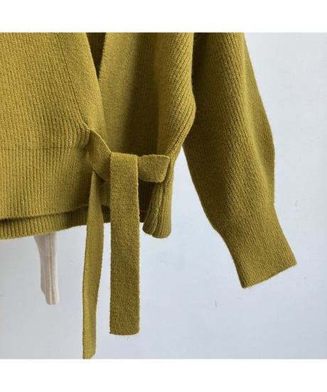 wrap knit cardigan / 5color　hm2617