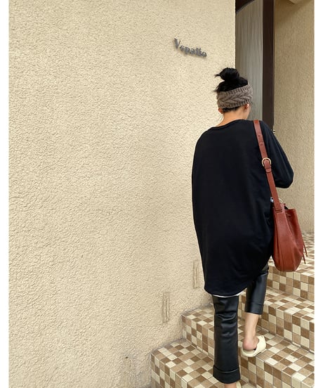 loose mid-length shirt / 2color　hm1016