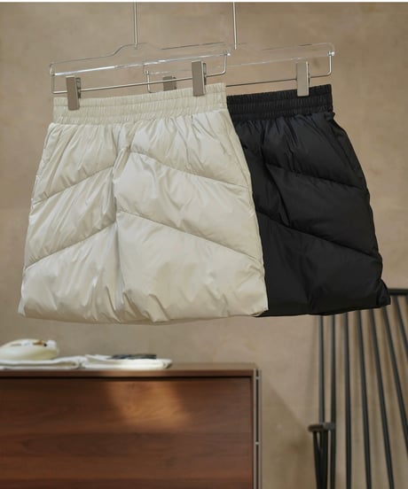 quilting mini skirt / 2color　hm2563