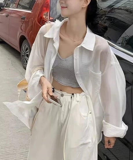 tencel washer shirts / 2color　hm2495