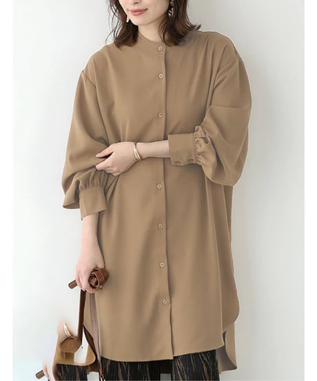 band collar shirt / 5color　hm2884