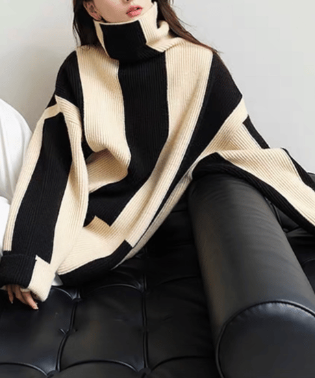 striped design knit　hm1660