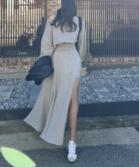 slit long skirt / top　hm2819