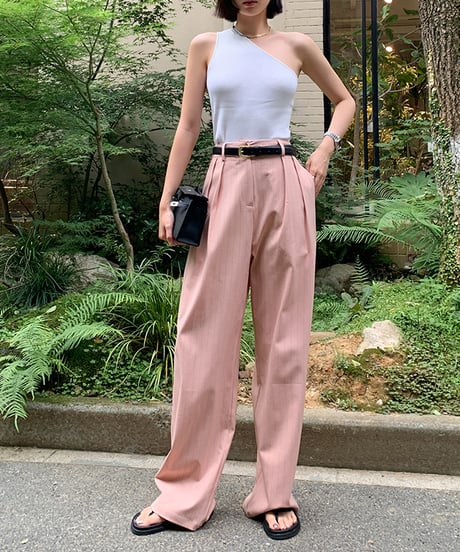 stripe tuck pants / 3color　hm1597