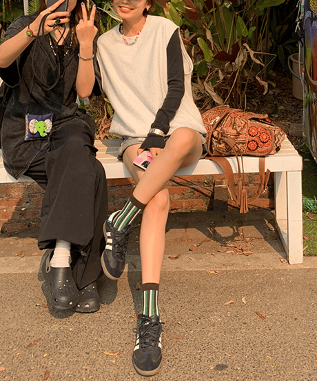 sleeveless sweat pullover / 2color　hm1445