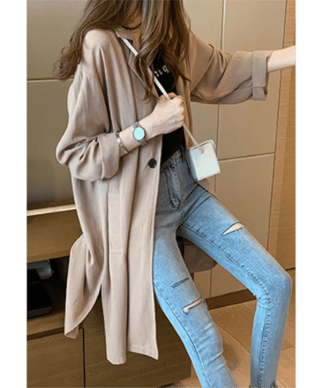 linen long coat / 3color　hm2905