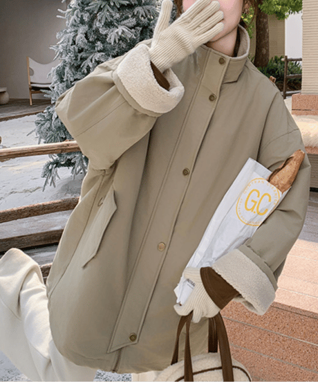stand collar coat / 2color　hm2710