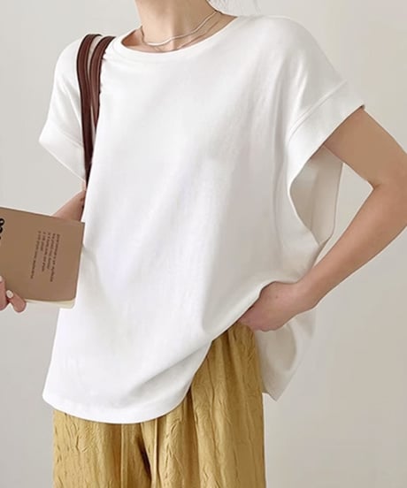 wide shoulder t-shirt / 5color　hm1348