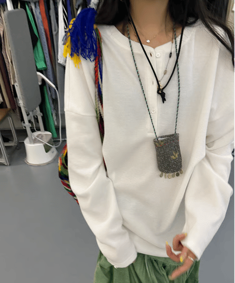 waffle soft pullover / 2color　hm2209