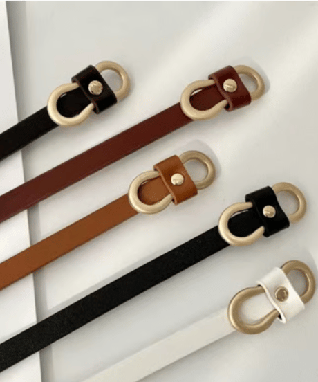 leather slim belt / 5color　hm2808