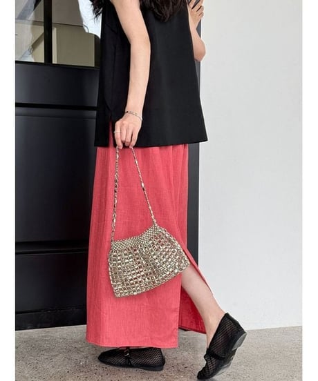 back slit skirt / 4color　hm2320