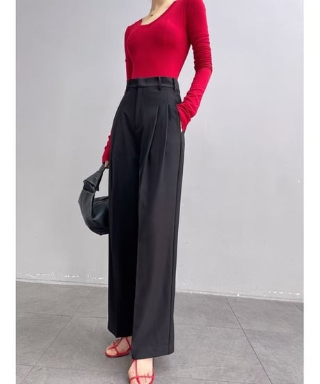 color wide pants / 4color　hm2021