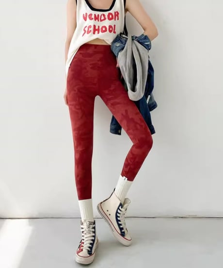 camouflage leggings / 3color　hm1929