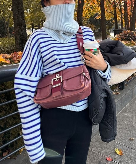 border knit and snood / 2color　hm1894