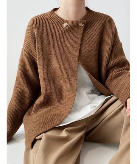 2button knit cardigan / 3color　hm1722