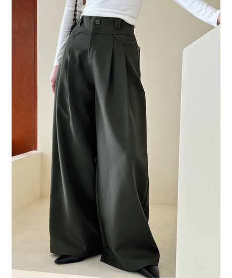draped wide pants / 2color　hm2050