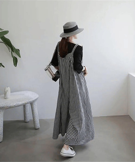 striped overall pants / 3color　hm2944