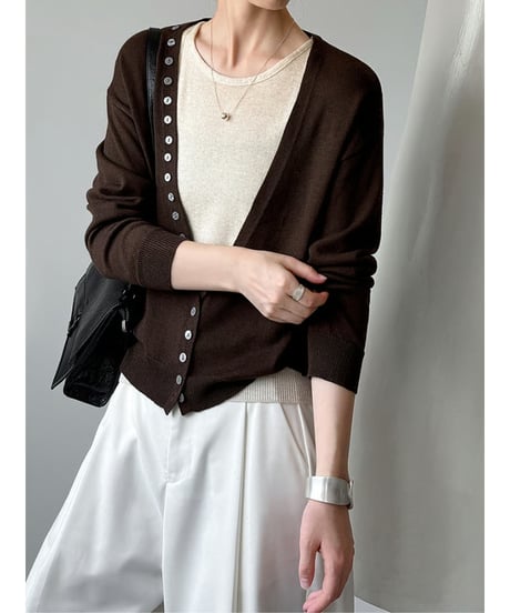 knit cardigan＆camisole / 3color　hm2561