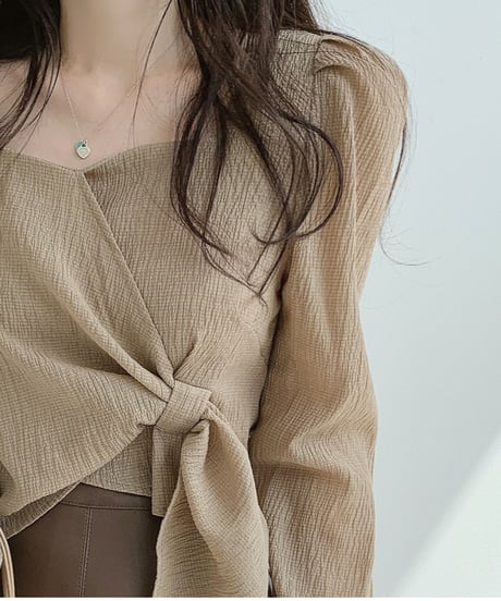 wrap tie top / 3color　hm2895