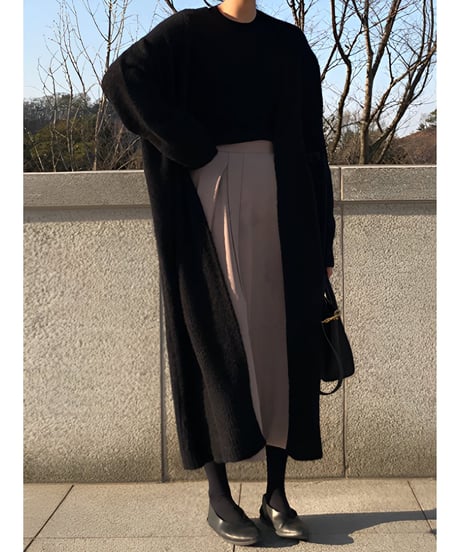 oversized long cardigan / 2color　hm1811