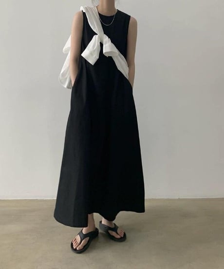 minimalist swing dress / 2color　hm2461
