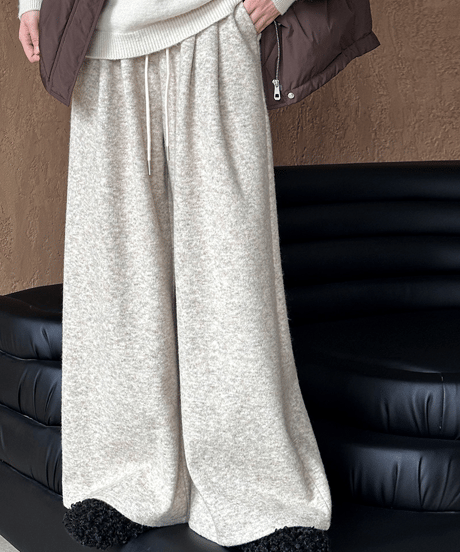 wide leg knit pants / 3color　hm2735