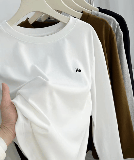 simple logo l-tee / 4color　hm2837