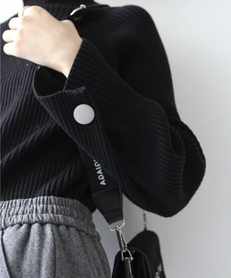 half turtle rib knit / 4color　hm1719