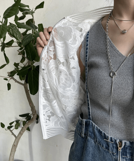 lace short jacket / 2color　hm2968