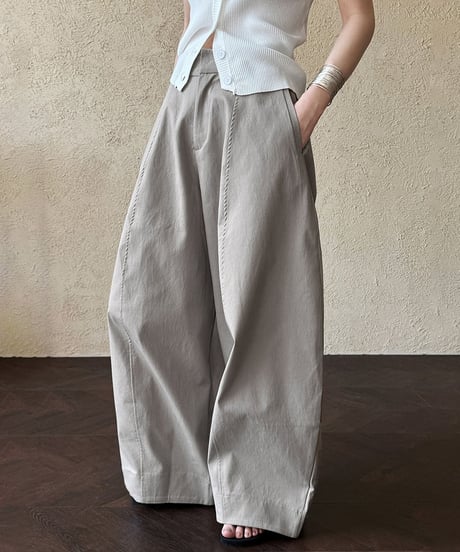 cocoon wide pants / 2color　hm2319