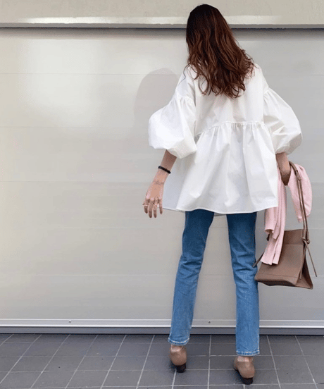 volume sleeve blouse / 2color　hm2571