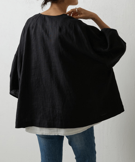 drawstring loose jacket / 2color　hm2985