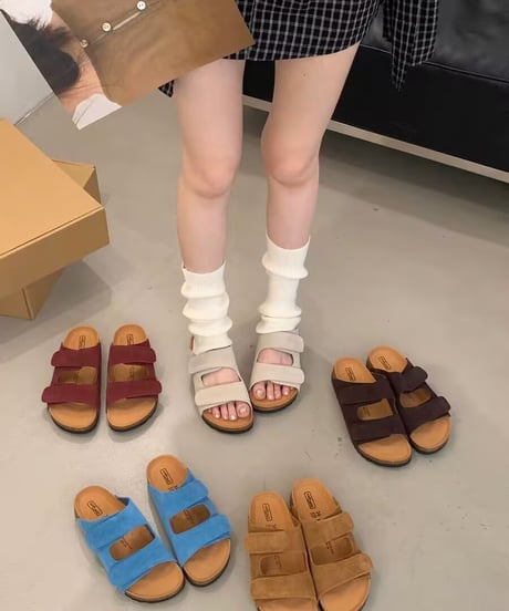 double belt sandal / 5color　hm2267