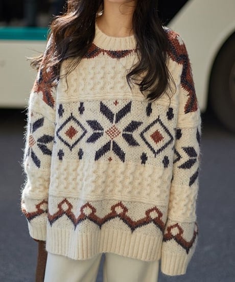 nordic loose sweater　hm1725
