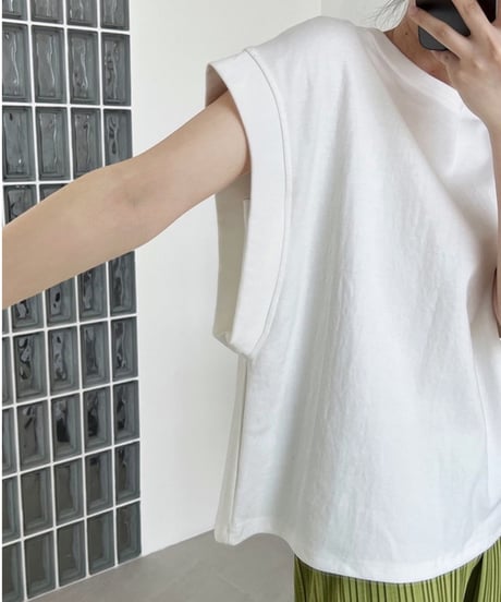 french sleeve t-shirt / 3color　hm2245