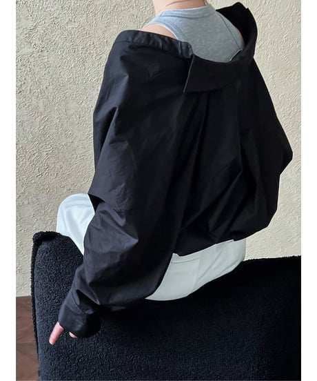 cross wrap shirt / 2color　hm2056
