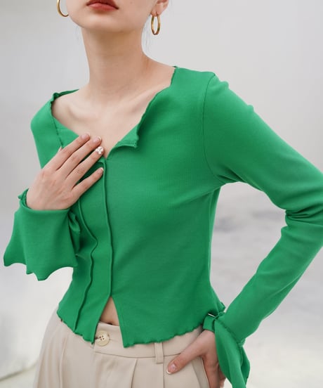 frill slim cutsew / 2color　hm2027