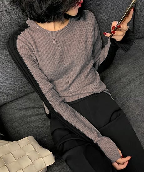 pullover loose top / 2color　hm1008
