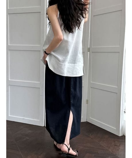 back slit skirt / 4color　hm2320