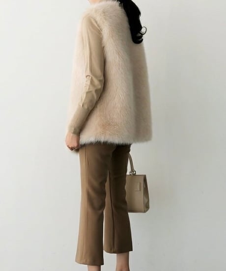 eco fur vest / 3color　hm1871