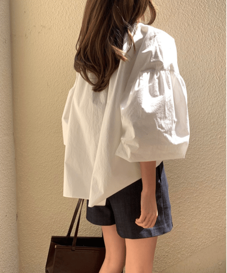 skipper loose blouse / 2color　hm2931