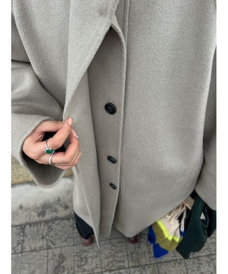 【wool100%】wool long coat / 2color　hm1785