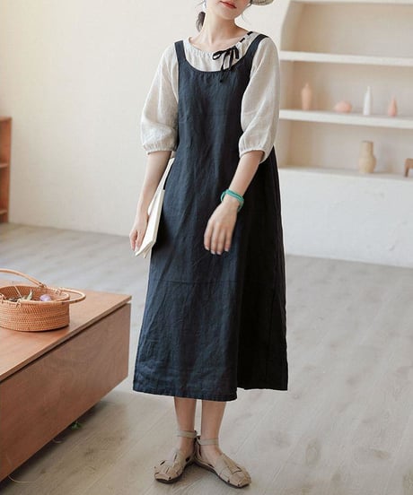 cotton jumperskirt / 2color　hm1470