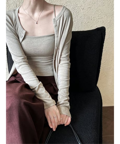 cami & cardigan set / 3color　hm2051